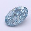1.42 Ct. Fancy Vivid Blue Oval Lab Grown Diamond