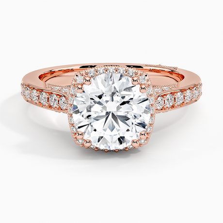 18K Rose Gold Tacori Dantela Bloom Diamond Ring