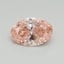 0.40 Ct. Fancy Vivid Pink Oval Lab Grown Diamond