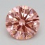 1.58 Ct. Fancy Vivid Pink Round Lab Grown Diamond