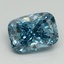 2.17 Ct. Fancy Vivid Blue Cushion Lab Grown Diamond