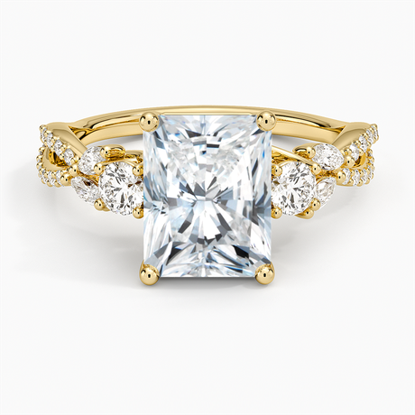 18K Yellow Gold Luxe Willow Three Stone Diamond Ring (1/2 ct. tw.)