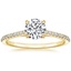 18K Yellow Gold Luxe Dawn Diamond Ring, smalltop view