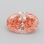 1.03 Ct. Fancy Vivid Pink Oval Lab Grown Diamond