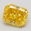 0.98 Ct. Fancy Vivid Yellow Radiant Lab Grown Diamond