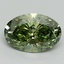 2.15 Ct. Fancy Vivid Green Oval Lab Grown Diamond