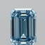 1.04 Ct. Fancy Vivid  Blue Emerald Lab Grown Diamond
