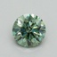 0.65 Ct. Fancy Vivid Pacific Green Round Lab Grown Diamond