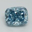 2.01 Ct. Fancy Vivid Blue Cushion Lab Grown Diamond
