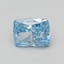 2.01 Ct. Fancy Vivid Blue Cushion Lab Grown Diamond