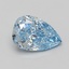 3.06 Ct. Fancy Intense Blue Pear Lab Grown Diamond