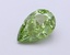 1.04 Ct. Fancy Vivid  Green Pear Lab Grown Diamond