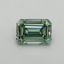 0.45 Ct. Fancy Vivid Pacific Green Emerald Lab Grown Diamond