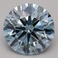 4.01 Ct. Fancy Vivid Blue Round Lab Grown Diamond