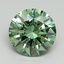 3.21 Ct. Fancy Vivid Pacific Green Round Lab Grown Diamond