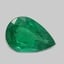 9.1x6.2mm  Green  Pear   Emerald
