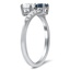 The Katja Ring, smalltop view on a hand