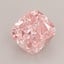 1.19 Ct. Fancy Vivid  Pink Cushion Lab Grown Diamond