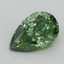 1.02 Ct. Fancy Vivid Green Pear Lab Grown Diamond