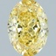 1.05 Ct. Fancy Intense Yellow Oval Lab Grown Diamond