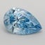 0.91 Ct. Fancy Vivid Blue Pear Lab Grown Diamond