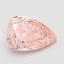 1.06 Ct. Fancy Vivid Pink Pear Lab Grown Diamond