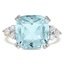 Retro Aquamarine Cocktail Ring