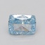 3.10 Ct. Fancy Vivid Blue Cushion Lab Grown Diamond
