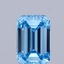 0.52 Ct. Fancy Vivid  Blue Emerald Lab Grown Diamond