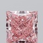1.35 Ct. Fancy Vivid Pink Princess Lab Grown Diamond