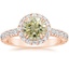 14K Rose Gold Sienna Halo Three-Quarter Coverage Diamond Ring (3/4 ct. tw.), smalltop view