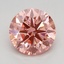 1.72 Ct. Fancy Vivid Pink Round Lab Grown Diamond