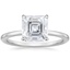 18K White Gold Lumiere Diamond Ring, smalltop view