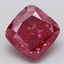 2.52 Ct. Fancy Vivid  Pink Cushion Lab Grown Diamond