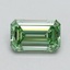 1.01 Ct. Fancy Intense Pacific Green Emerald Lab Grown Diamond