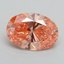 1.70 Ct. Fancy Vivid Pink Oval Lab Grown Diamond