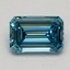 1.02 Ct. Fancy Vivid Blue Emerald Lab Grown Diamond