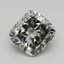 0.74 Ct. Fancy Green Cushion Lab Grown Diamond