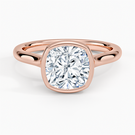 14K Rose Gold Luna 2mm Bezel Ring