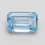1.00 Ct. Fancy Intense Blue Emerald Lab Grown Diamond