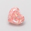 0.65 Ct. Fancy Intense  Pink Heart Lab Grown Diamond