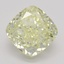 2.52 Ct. Fancy Light Yellow Cushion Diamond