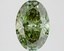 2.08 Ct. Fancy Vivid Green Oval Lab Grown Diamond