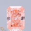 2.04 Ct. Fancy Vivid Pink Radiant Lab Grown Diamond