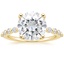 18K Yellow Gold Marseille Half Coverage Diamond Ring (1/4 ct. tw.), smalltop view