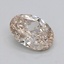 0.50 Ct. Very Light  Brown Oval Lab Grown Diamond