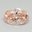 1.52 Ct. Fancy Vivid Pink Oval Lab Grown Diamond