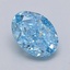 1.00 Ct. Fancy Blue Oval Lab Grown Diamond