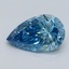 1.5 Ct. Fancy Vivid Malibu Blue Pear Lab Grown Diamond
