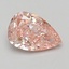 0.96 Ct. Fancy Vivid Pink Pear Lab Grown Diamond